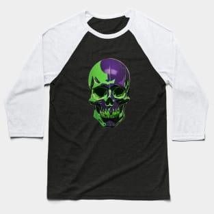 Halloween Skull Aesthetic Artwork | urban Stylish wear Baseball T-Shirt